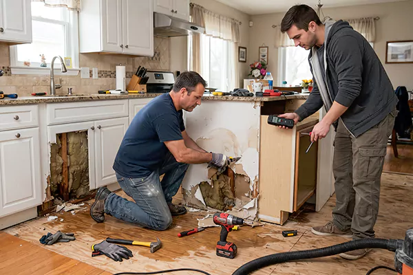 Kitchen Water Damage Repair Yorba Linda