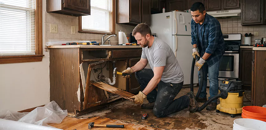 Repairing Water Damaged MDF Cabinets in Yorba Linda