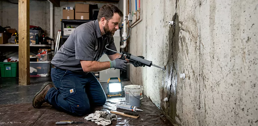 Basement Leak Repair From Inside in Yorba Linda