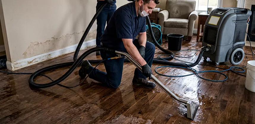 Hardwood Floor Water Extraction in Yorba Linda